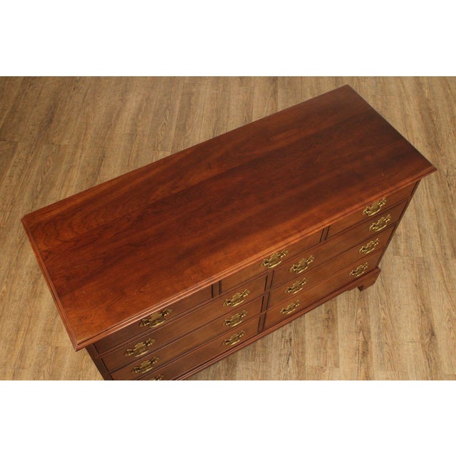 Stickley Chippendale Style Cherry Dresser For Sale - Image 9 of 18