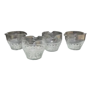 Four 18th Century Irish Cut Glass Wine Rinsers - Set of 4