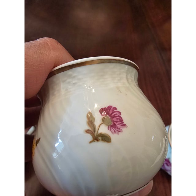 Vintage Mid Century Richard Ginori Italy Set 4 Cups For Sale - Image 9 of 12