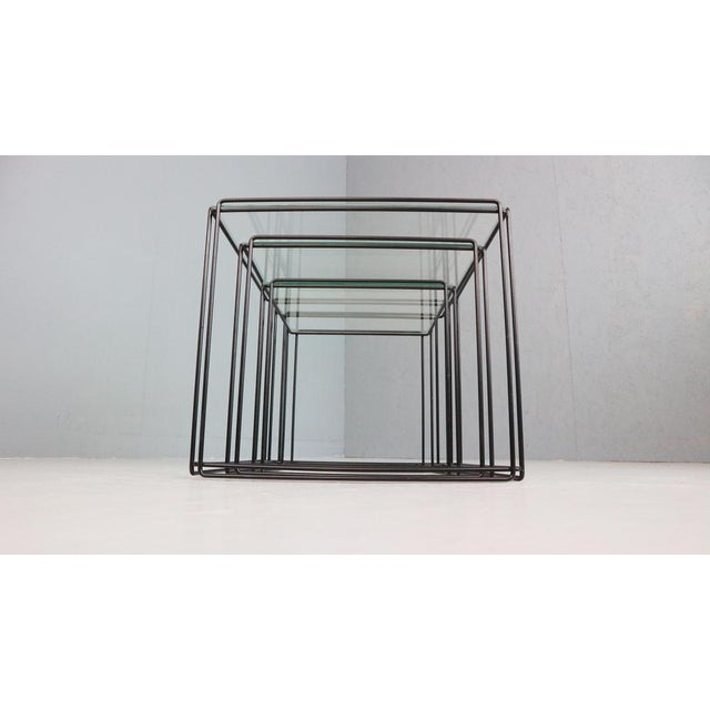 1970s Isocele Nesting Tables by Max Sauze, 1970s, Set of 3 For Sale - Image 5 of 18