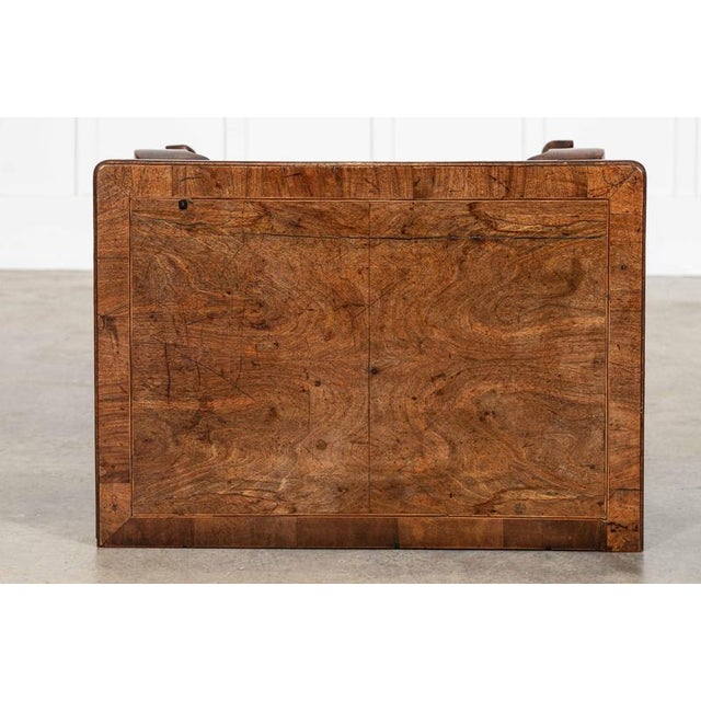 Brown George I Walnut Kneehole Lowboy Side Table, 1720 For Sale - Image 8 of 16