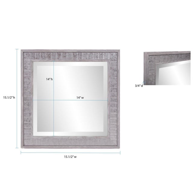 Metropolis Mirror - Square For Sale In Chicago - Image 6 of 7