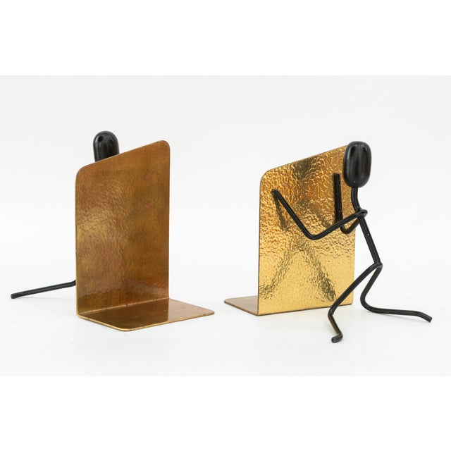 Vintage Hammered Bookends, 1950s, Set of 2 For Sale - Image 14 of 15