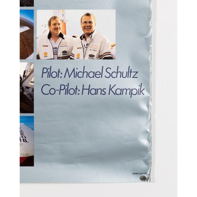 1980s Porsche PFM 3200 Around the World 1985 Original Porsche Poster For Sale - Image 5 of 9