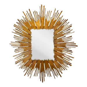 Contemporary Gold Soliel Sunburnt Wall Mirror