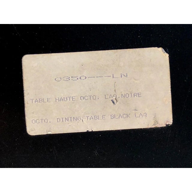 Octogonal Lacquer Dining Table by Eric Maville, France, 1970s For Sale - Image 11 of 12