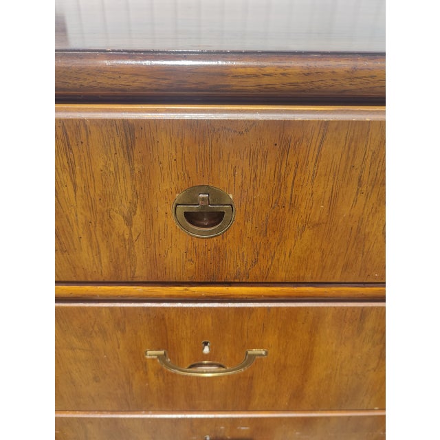 Drexel Vintage Drexel Campaign Style Dresser For Sale - Image 4 of 13