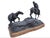 Remarkable limited edition 1973 bronze sculpture titled "Fort Assiniboine Trooper" by Oregon artist Dan Huber, depicting a...