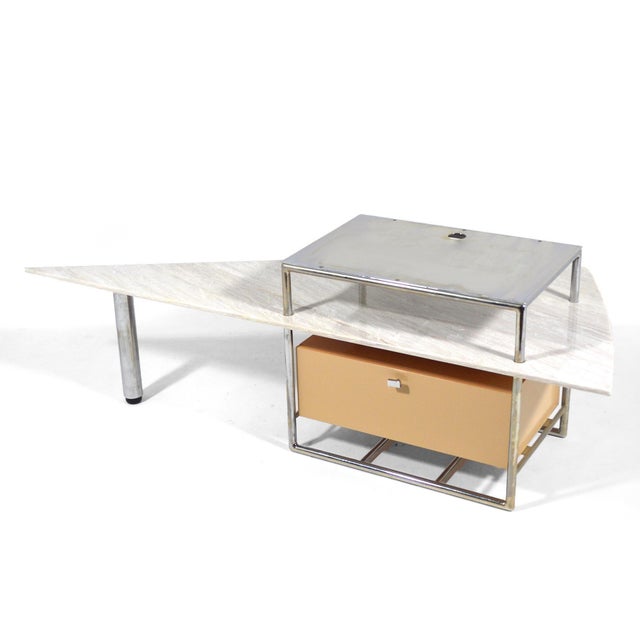 This striking media unit was custom designed in 1989 by Margaret McCurry for an important commission by her husband...
