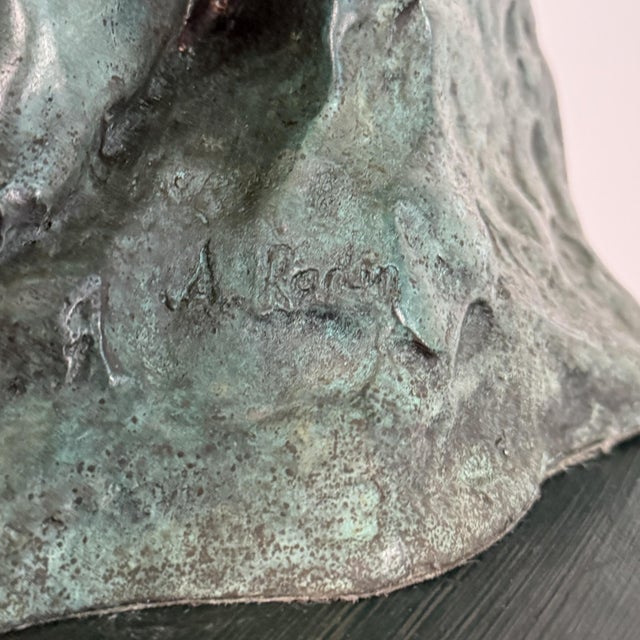 Finely cast bronze sculpture after Auguste Rodin’s iconic “The Thinker” (Le Penseur), one of the most recognized and...