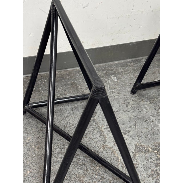 Wood McGuire Furniture Hawkins Sawhorse Bases, Pair For Sale - Image 7 of 12