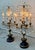 French Antique Girandole Candelabra Crystal Chandelier Table Lamps - a Pair For Sale - Image 4 of 18