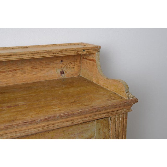 Northern Swedish Gustavian Rustic Buffet in Pine For Sale - Image 10 of 14