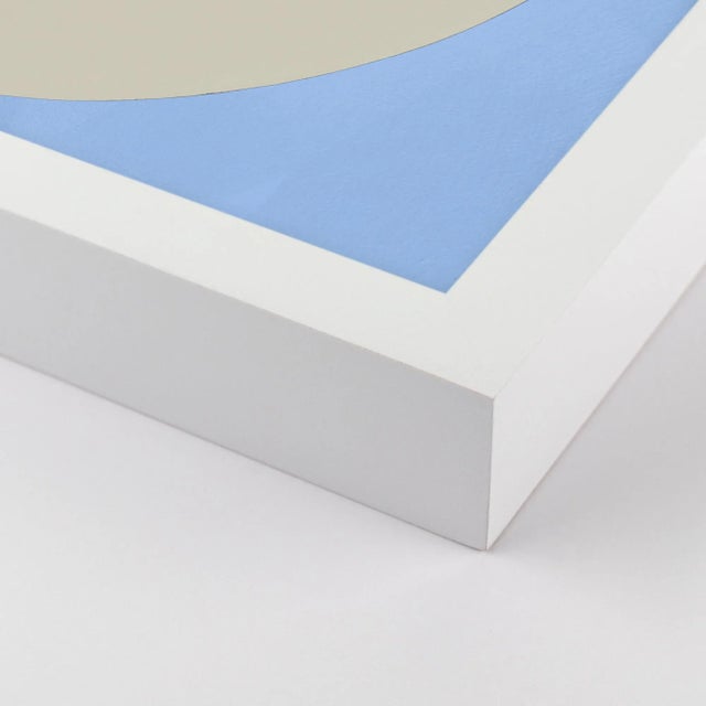 Contemporary Blue & Olive Forever Set of 4 by Stephanie Henderson in White Frame, Large Art Print For Sale - Image 3 of 6