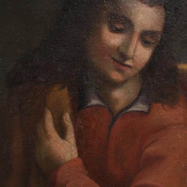 Italian Artist, Joseph and Potiphar's Wife, Nude, 1670, Oil on Canvas For Sale - Image 16 of 16