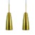 Mid-Century German Brass Pendant Lamps, 1950s, Set of 2 For Sale