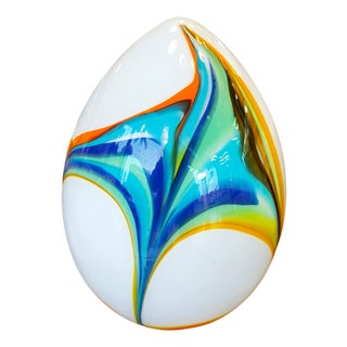 Multicolor Murano Egg Lamp For Sale