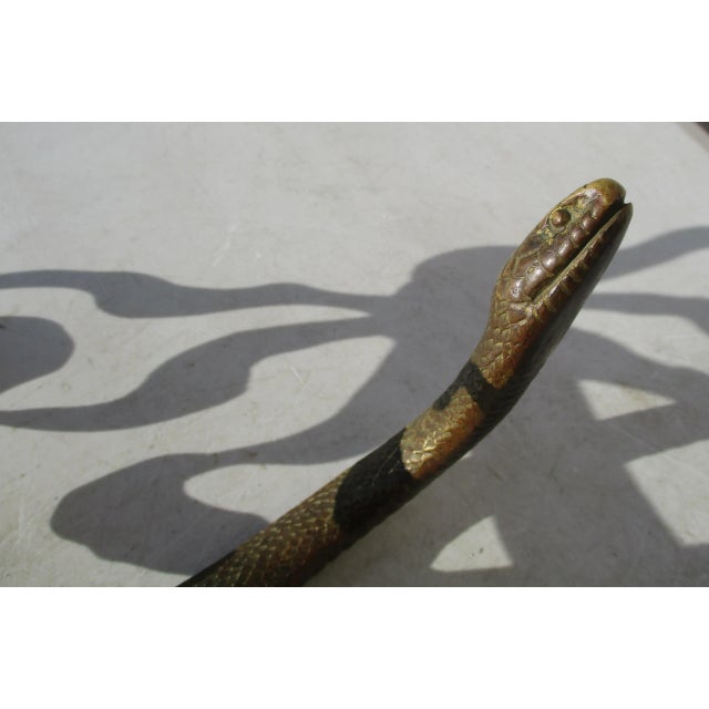 19th Century Bronze Snake Curtain Tie Back For Sale In New York - Image 6 of 11