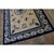 Chinese 1890s Beige Classic Greek Key Vase Antique Chinese Peking Small Knotted Wool Rug For Sale - Image 3 of 8