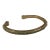 1980s Celery Green Snakeskin Gold Bangle Bracelet For Sale