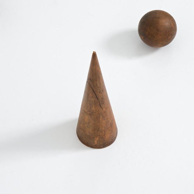 Vintage Wooden Geometric Models, 1940s, Set of 10 For Sale - Image 18 of 18