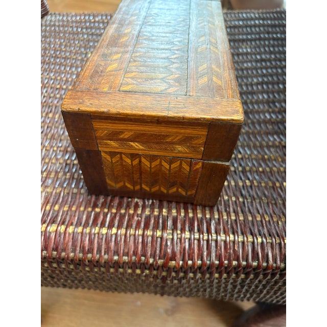 1920 Circa Marquetry Wooden Box For Sale In Reno/Lake Tahoe - Image 6 of 6