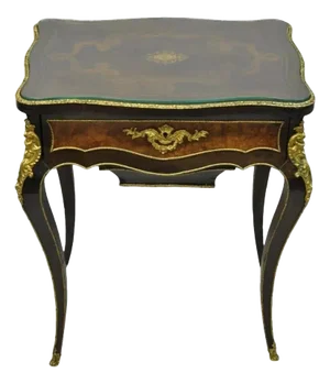 Antique Maison Alphonse Giroux Paris French Louis XV Vanity Table Sewing Stand