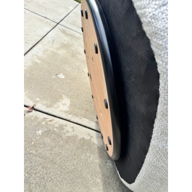 West Elm Cozy Upholstered Swivel Chair For Sale - Image 12 of 12