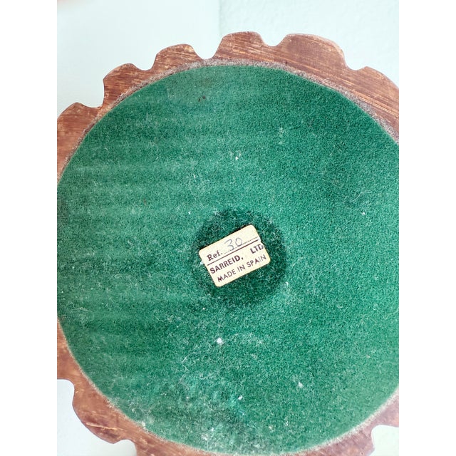 Carved Wood Rams Head Bookends by Sarreid Spain 1970s - A Pair For Sale - Image 10 of 11