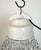 Industrial Vintage White Porcelain Pendant Light, 1970s For Sale - Image 3 of 13