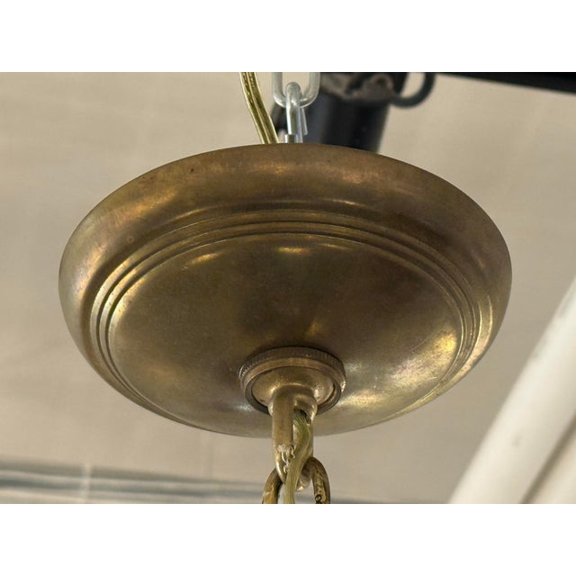 Art Nouveau Four Light Cherub Chandelier, Early 20th Century For Sale - Image 12 of 12