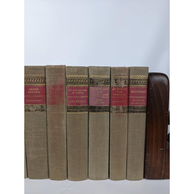 1943 Classics Club Gray, Burgundy & Gold Gilt Literary Library Books - Set of 8 For Sale - Image 14 of 14