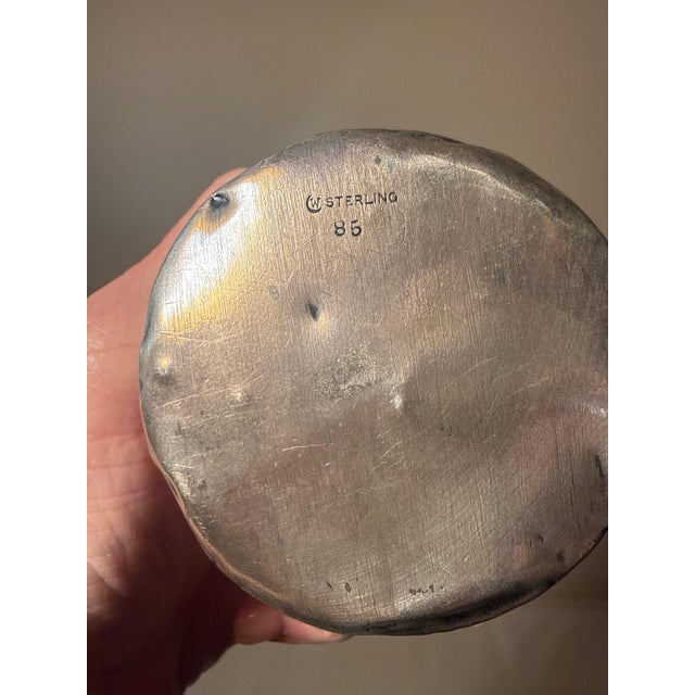 Antique Wallace Sterling Silver Baby Cup (1920): Crafted by the prestigious Wallace Silversmiths (stamped Sterling 85 with...