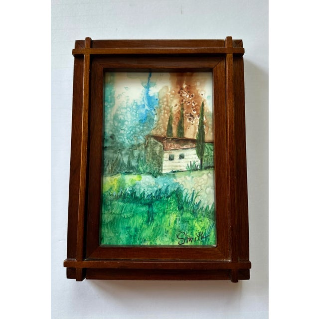 Contemporary Nancy Smith Contemporary Signed Original Framed Landscape For Sale - Image 3 of 4