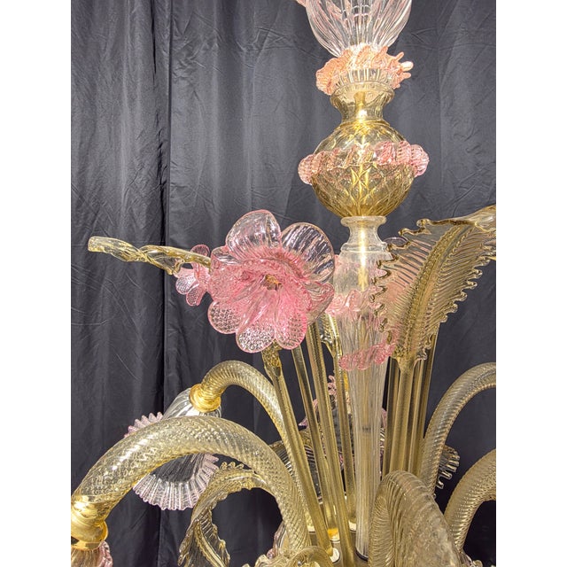 Murano Chandelier, 1980s For Sale - Image 12 of 13