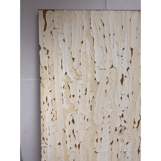 Circa 1998 Rex Ray Encaustic on Jute Painting For Sale - Image 11 of 12