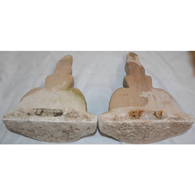 Ceramic Vintage Pair of Draped Terracotta Mexican Sconces For Sale - Image 7 of 11