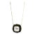 Syna Yellow Gold Rock Crystal and Black Onyx Necklace For Sale