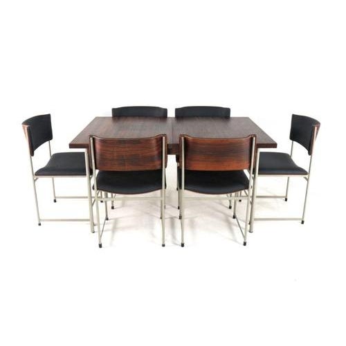 SM08 Dining Table and Chairs by Cees Braakman for Pastoe, 1960s For Sale - Image 12 of 16