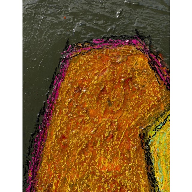 "Out of the Shadows" Original Mixed Media Abstract Painting on Canvas by Zac Woodiel For Sale - Image 12 of 13