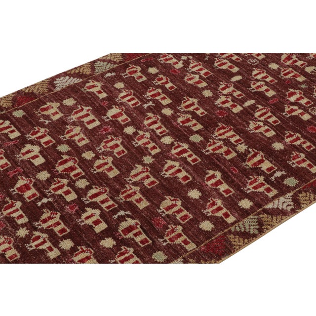 Rug & Kilim’s Tribal Style Runner Rug in Red With Geometric Bird Pictorials For Sale In New York - Image 6 of 7
