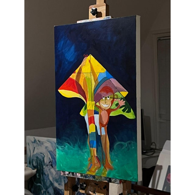 This listing is for a 50 x 76cm acrylic on canvas painting, with a certificate of authentication. As a kid I loved flying...