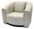 Caracole Large Modern Channeled Chair For Sale