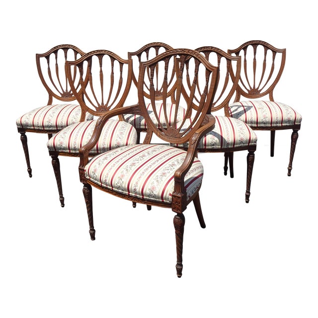 1930s Vintage Berkey and Gay Dining Chairs French Country Hepplewhite