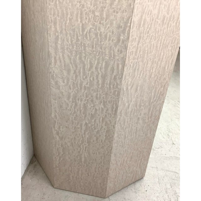 Antique White Tall Vintage Modern Display Pedestal For Sale - Image 8 of 13