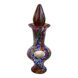 1950s Mid-Century Murano Millefiori Glass Perfume Bottle / Cruet With Stopper – Koscherak Brothers Import For Sale