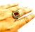 Bochic “Capri” Vintage Ruby & Natural Diamonds Ring Set In 18K Gold & Silver For Sale - Image 4 of 10