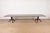 Baker Furniture Style Georgian Monumental Solid Cherry Wood Double Pedestal Extension Dining Table, Newly Refinished For Sale - Image 14 of 14