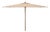 Aklin 6.5Ft X 10Ft Rectangle Wooden Pulley Market Umbrella (No Tilt), Beige For Sale