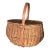 Vintage Early 20th Century Rustic Old American Wicker and Willow Fishing Creel For Sale